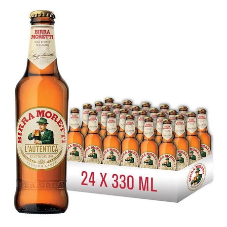 Beverages Taxă de Ambalaj Bere Birra Moretti Sticla 24x0.33L