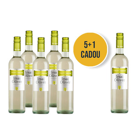 Beverages Taxă de Ambalaj 5x Vin Alb Frittmann Irsai Oliver Sec 0.75L + 1 CADOU