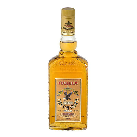 Beverages Tequila Tres Sombreros Gold 38% 0.7L