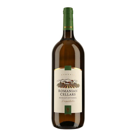 Beverages Vin Alb Rovinex Romanian Cellars Muscat Ottonel Demidulce 1.5L